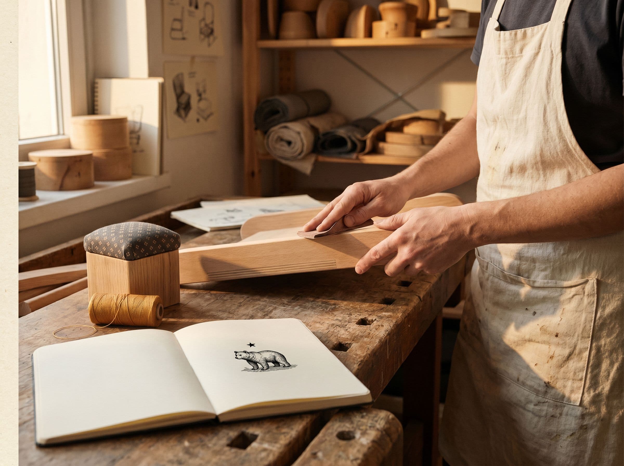 L'atelier au crépuscule