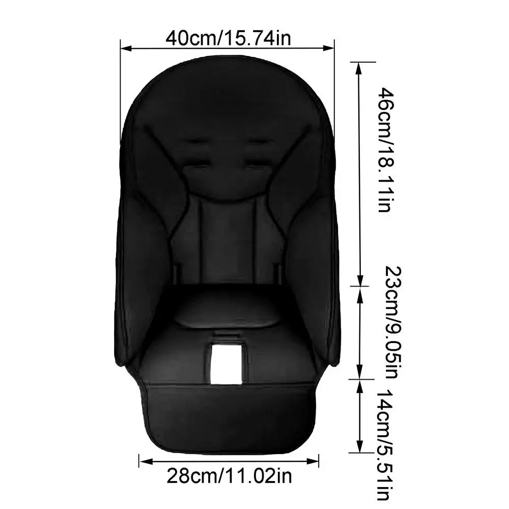 Rehausseur Chaise Enfant Portable PU Lavable – Coussin Surélevé Antidérapant Marron Pour Repas Bébé